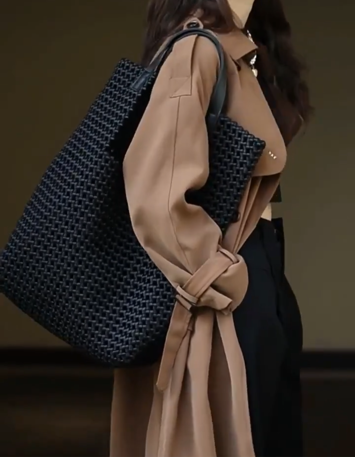 Sac en cuir et nylon | Cabas AFFRO