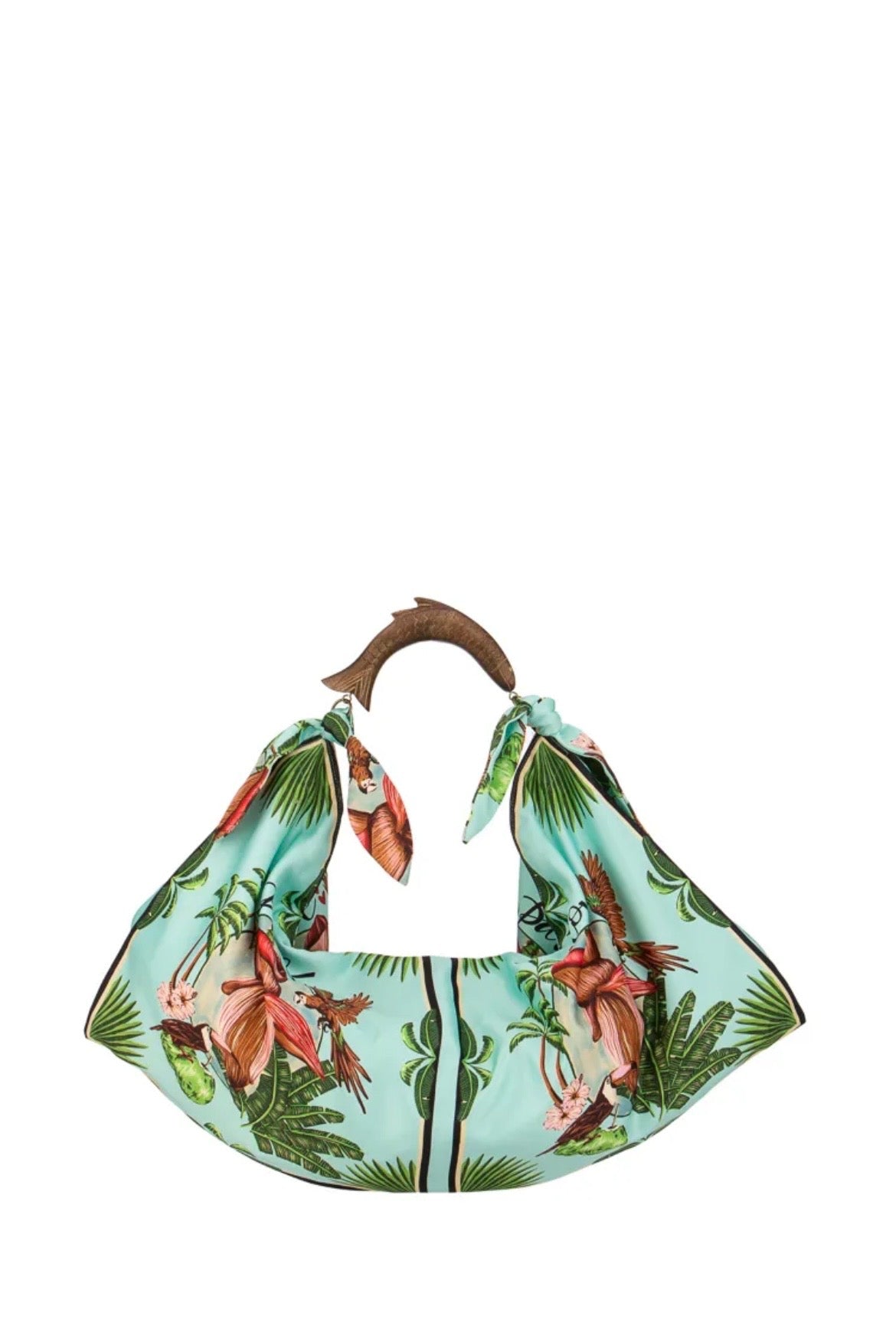 Sac en textile et bois | Sac foulard XL
