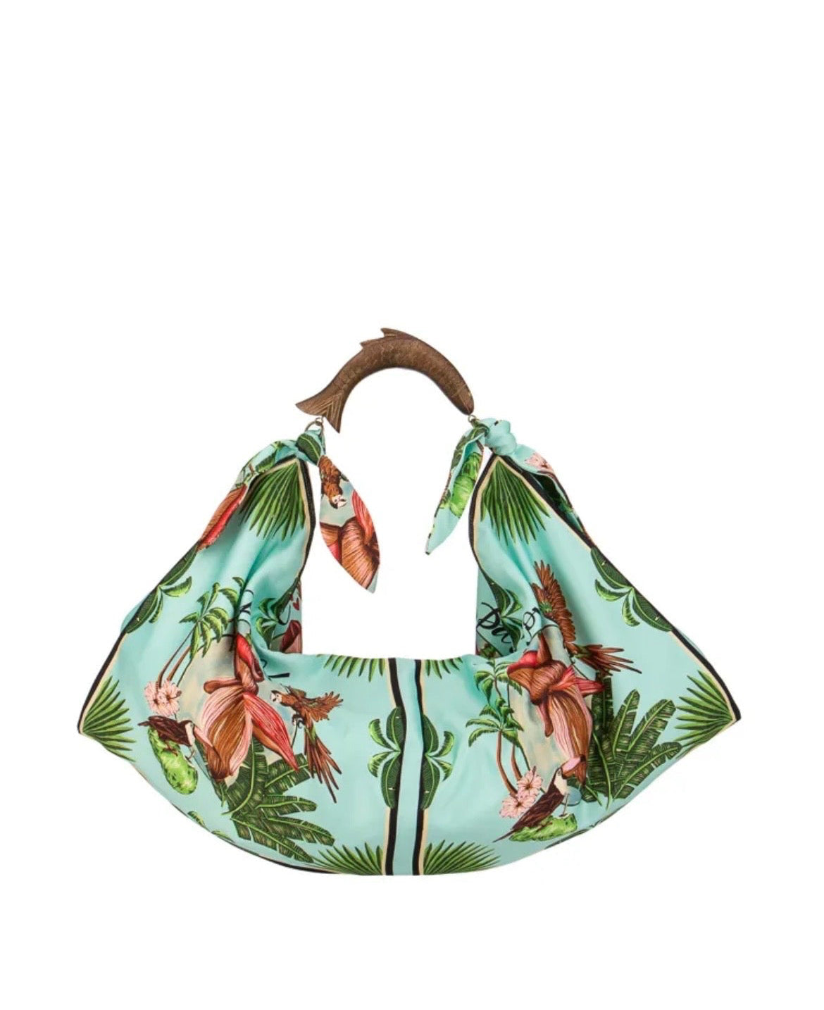 Sac en textile et bois | Sac foulard XL