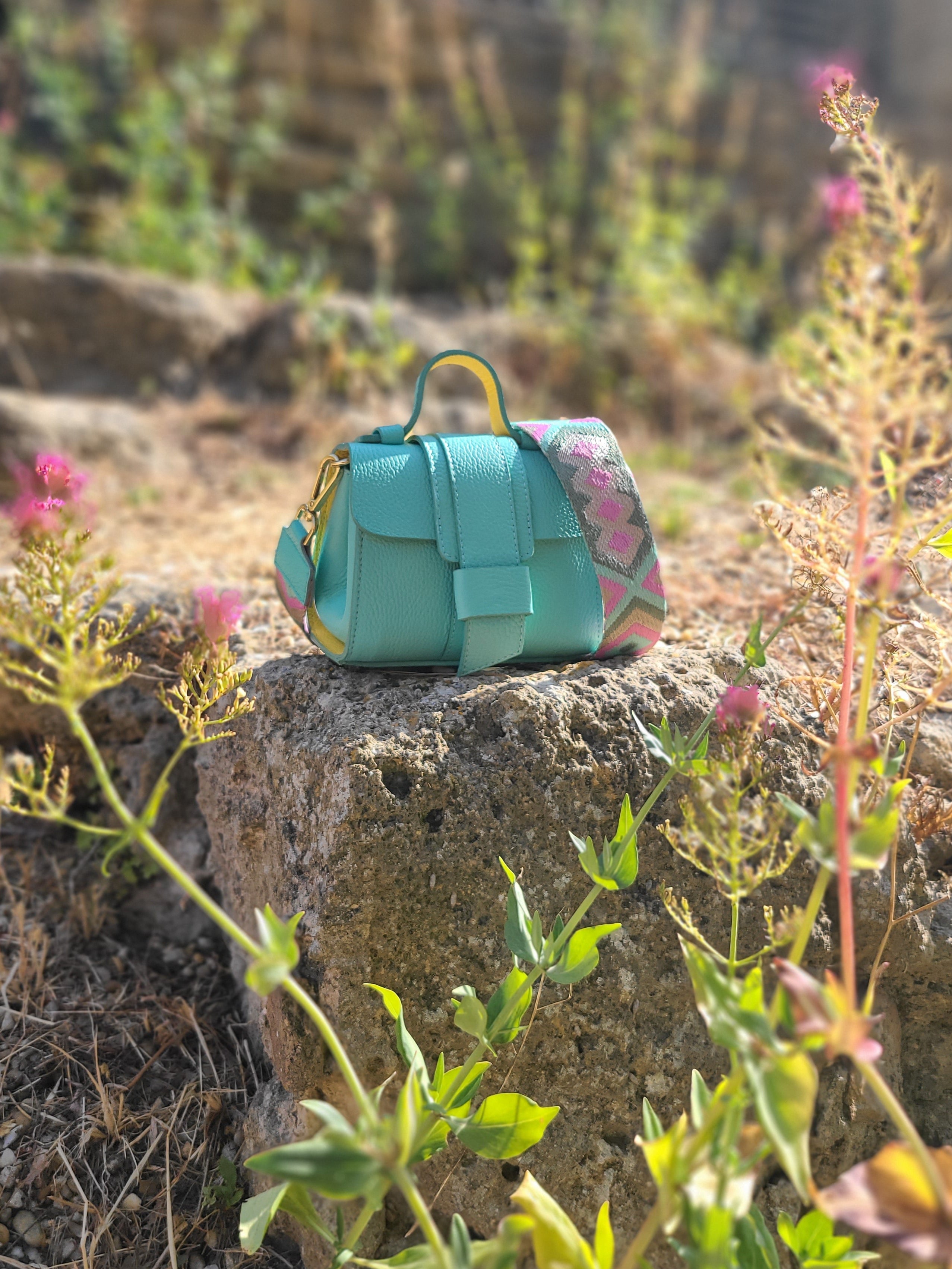 Sac à main femme cuir bicolore | POLLY