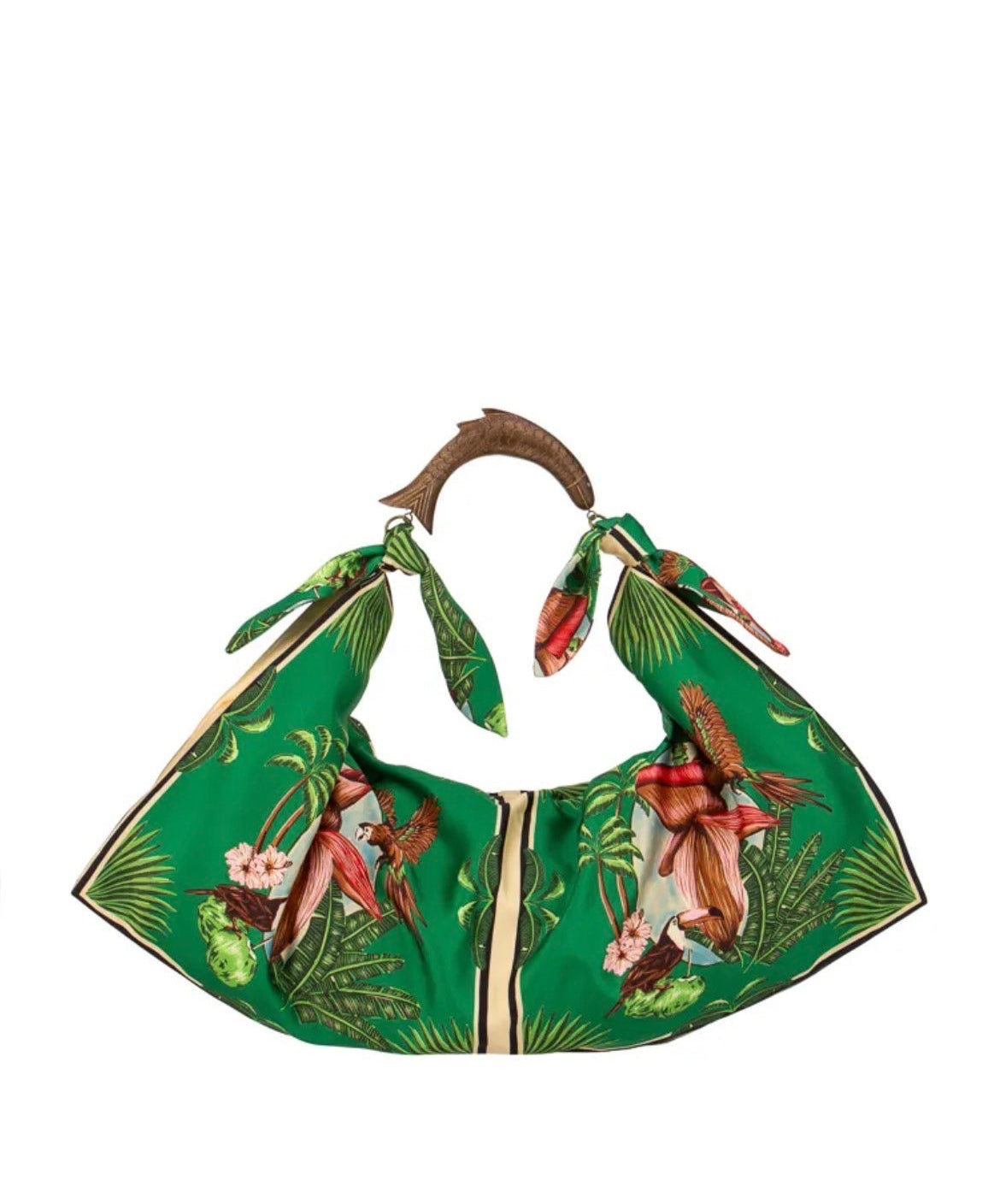Sac en textile et bois | Sac foulard XL