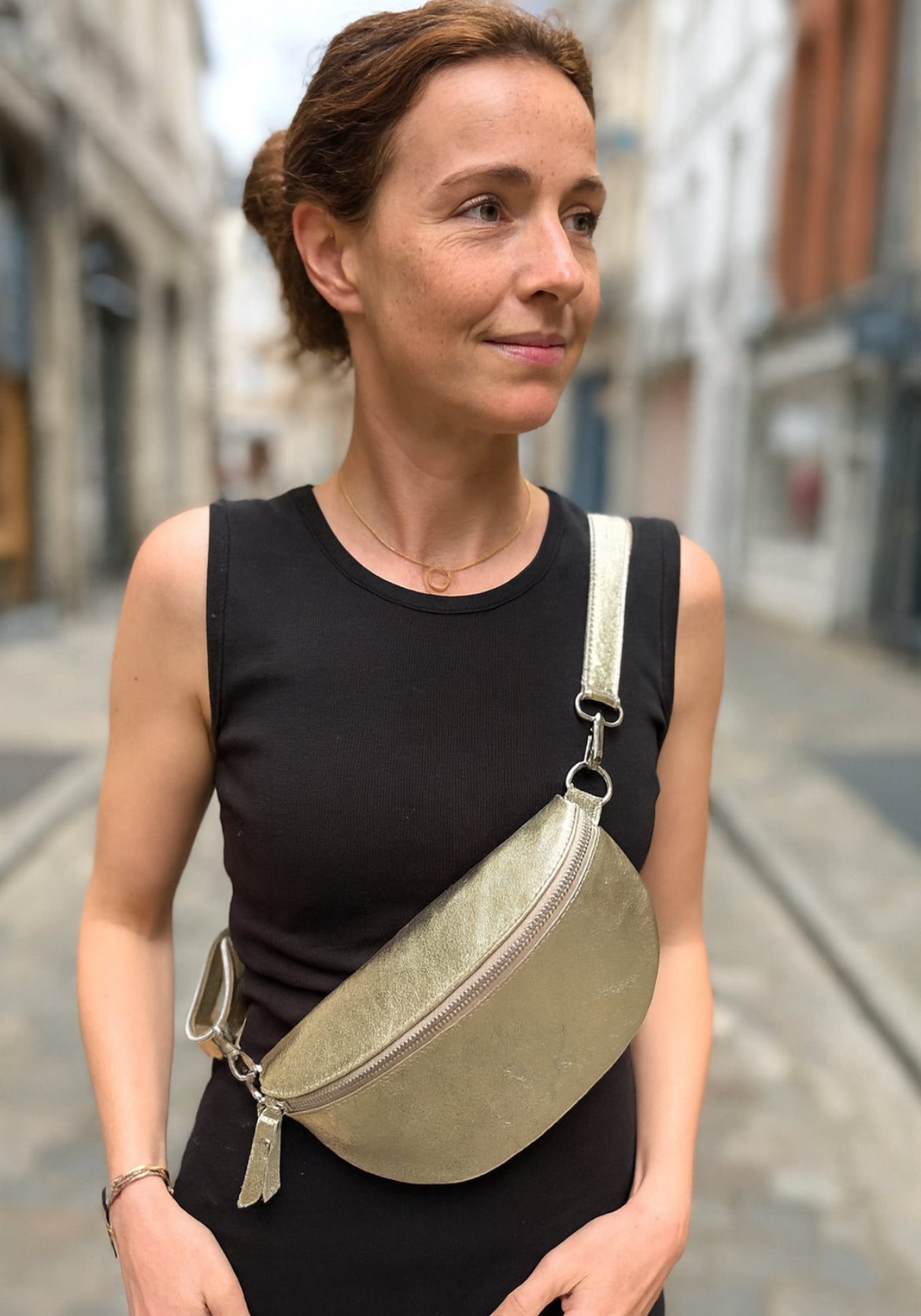 Sac banane cuir femme | BANANE MEDIUM