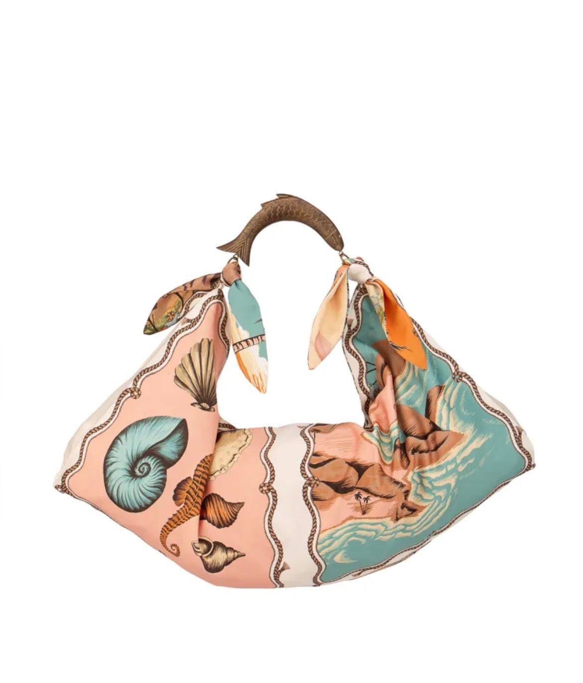 Sac en textile et bois | Sac foulard XL