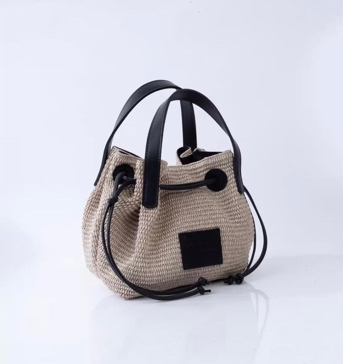 Sac raphia cuir | OMÉGA