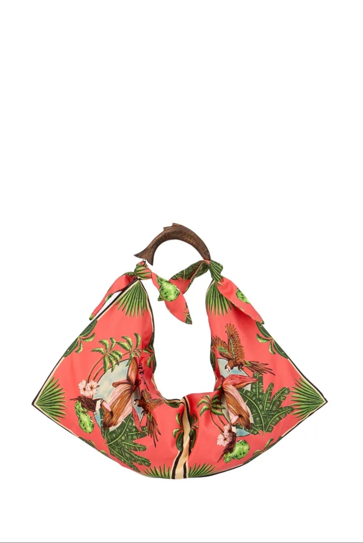 Sac en textile et bois | Sac foulard XL