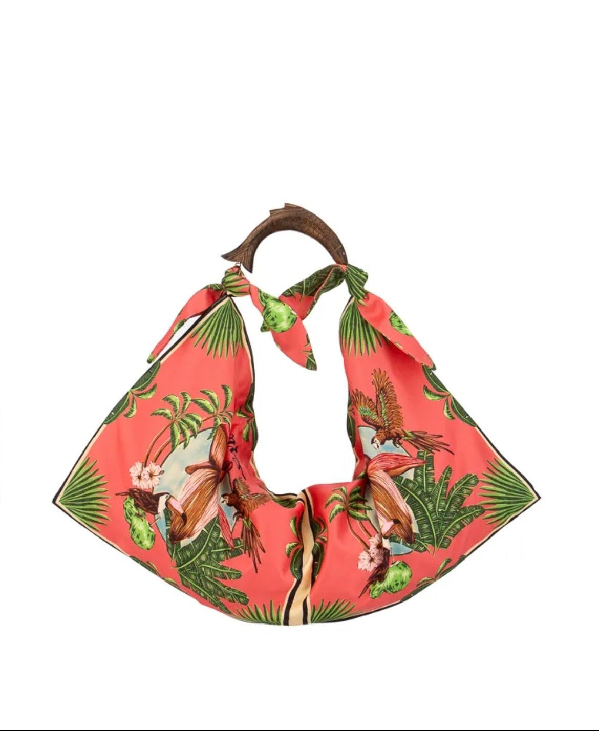 Sac en textile et bois | Sac foulard XL
