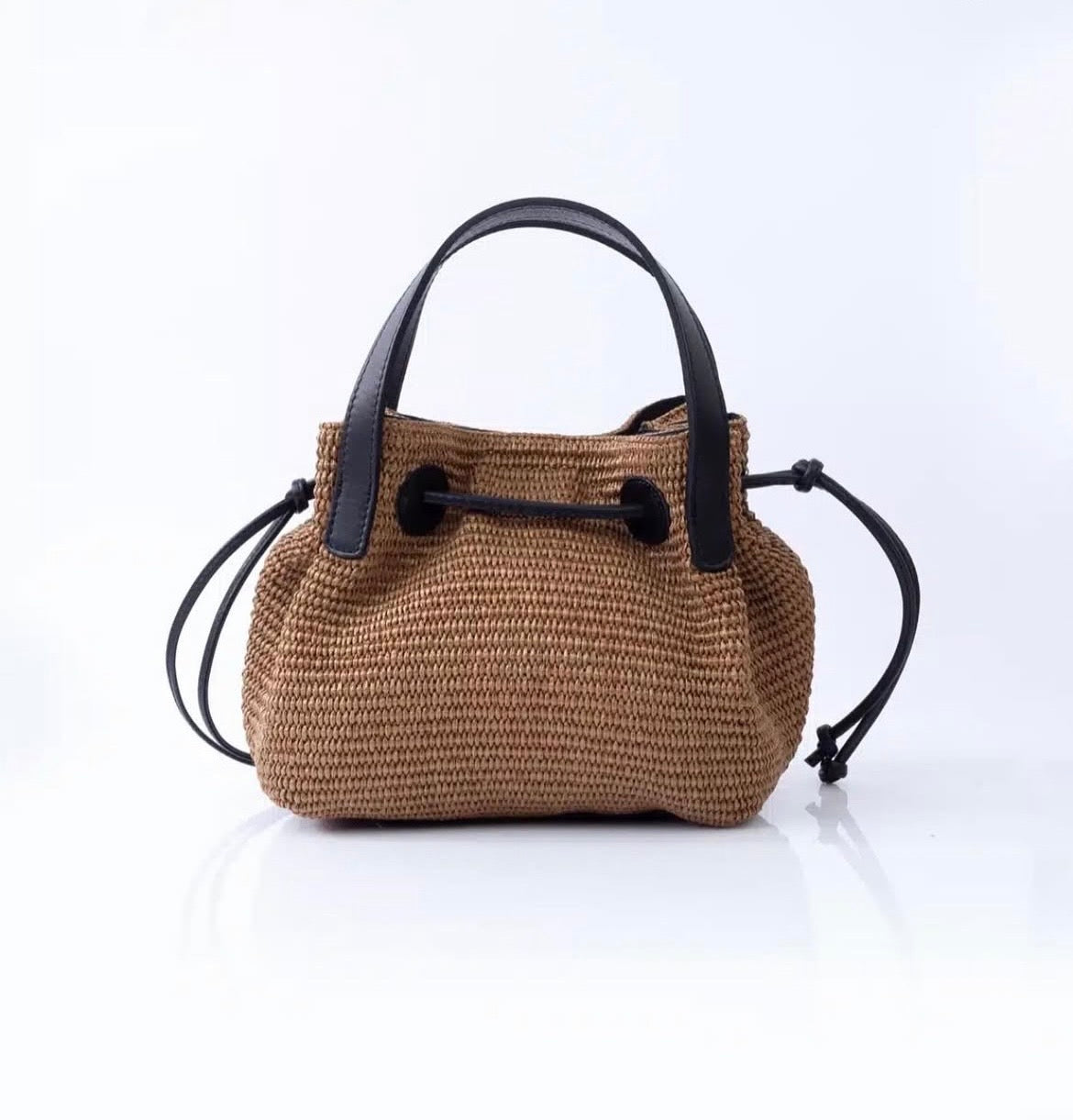 Sac raphia cuir | OMÉGA