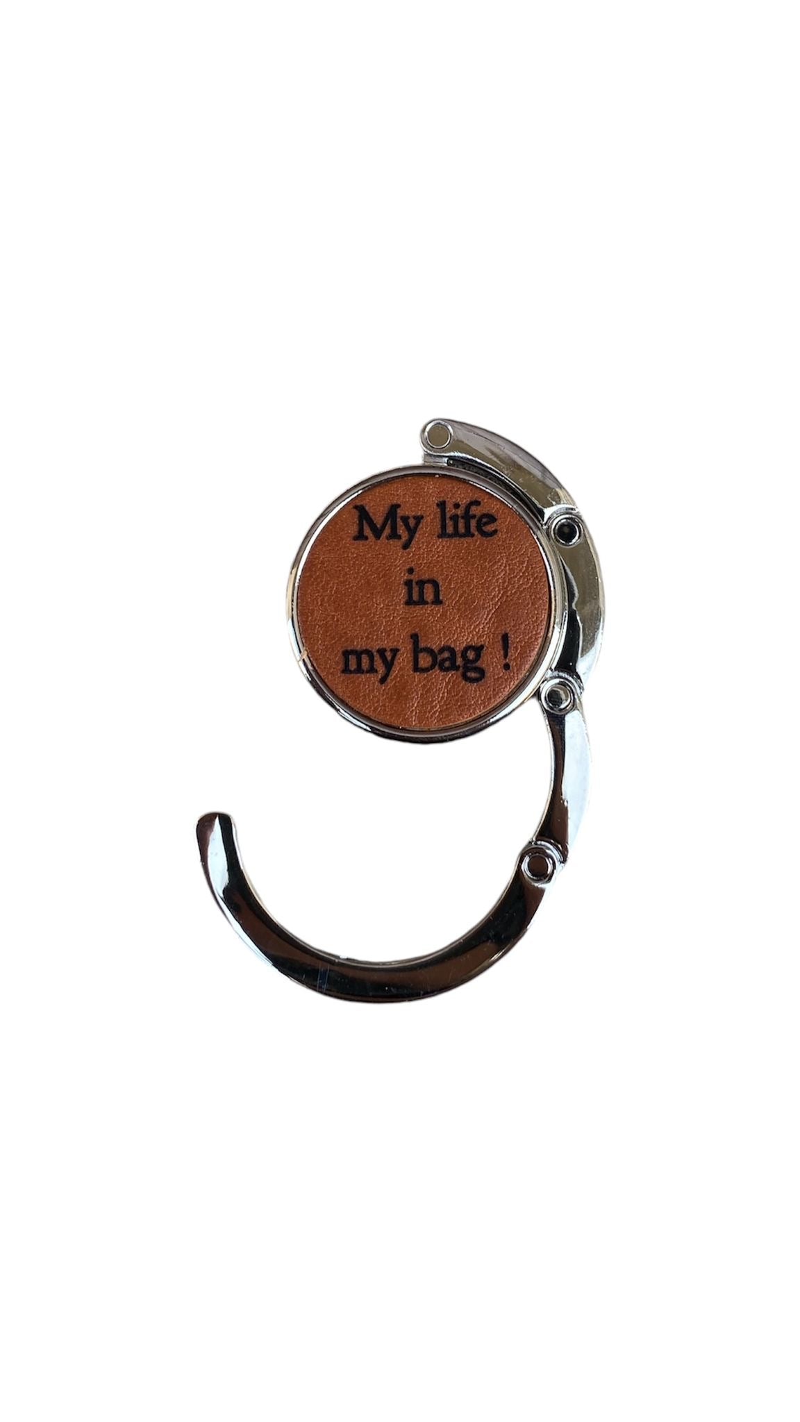 Accroche-sac cuir | ACCROCHE-SAC CUIR "IN MY BAG"