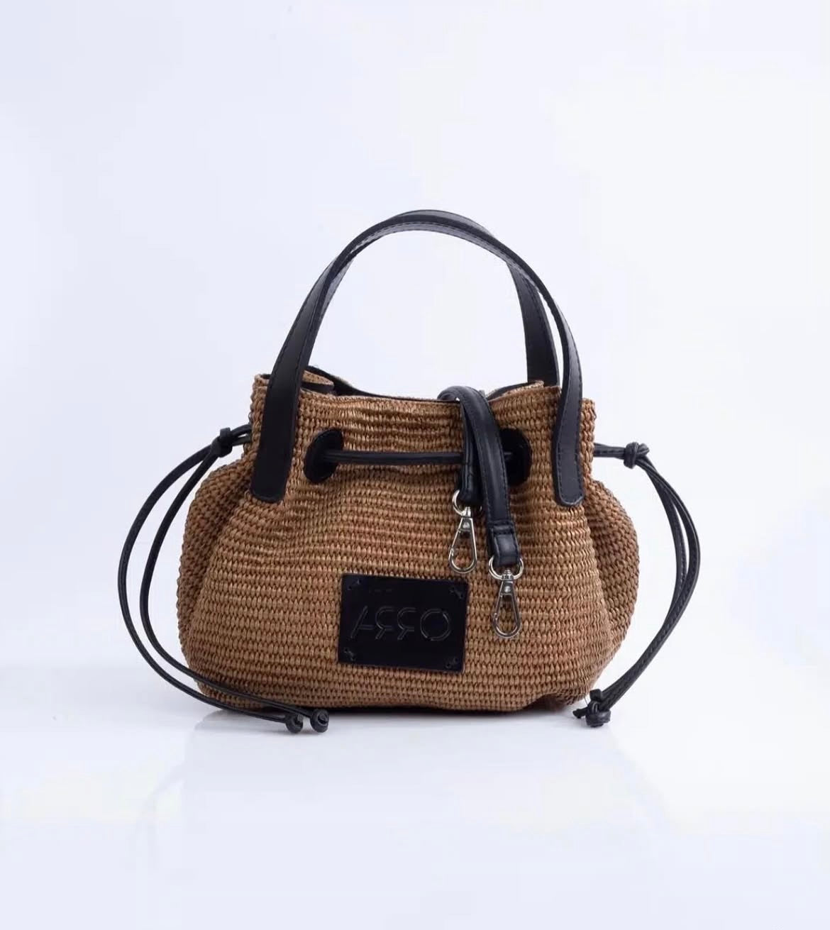 Sac raphia cuir | OMÉGA