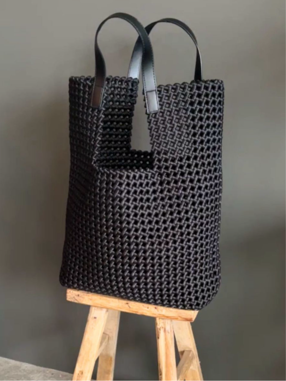 Sac en cuir et nylon | Cabas AFFRO