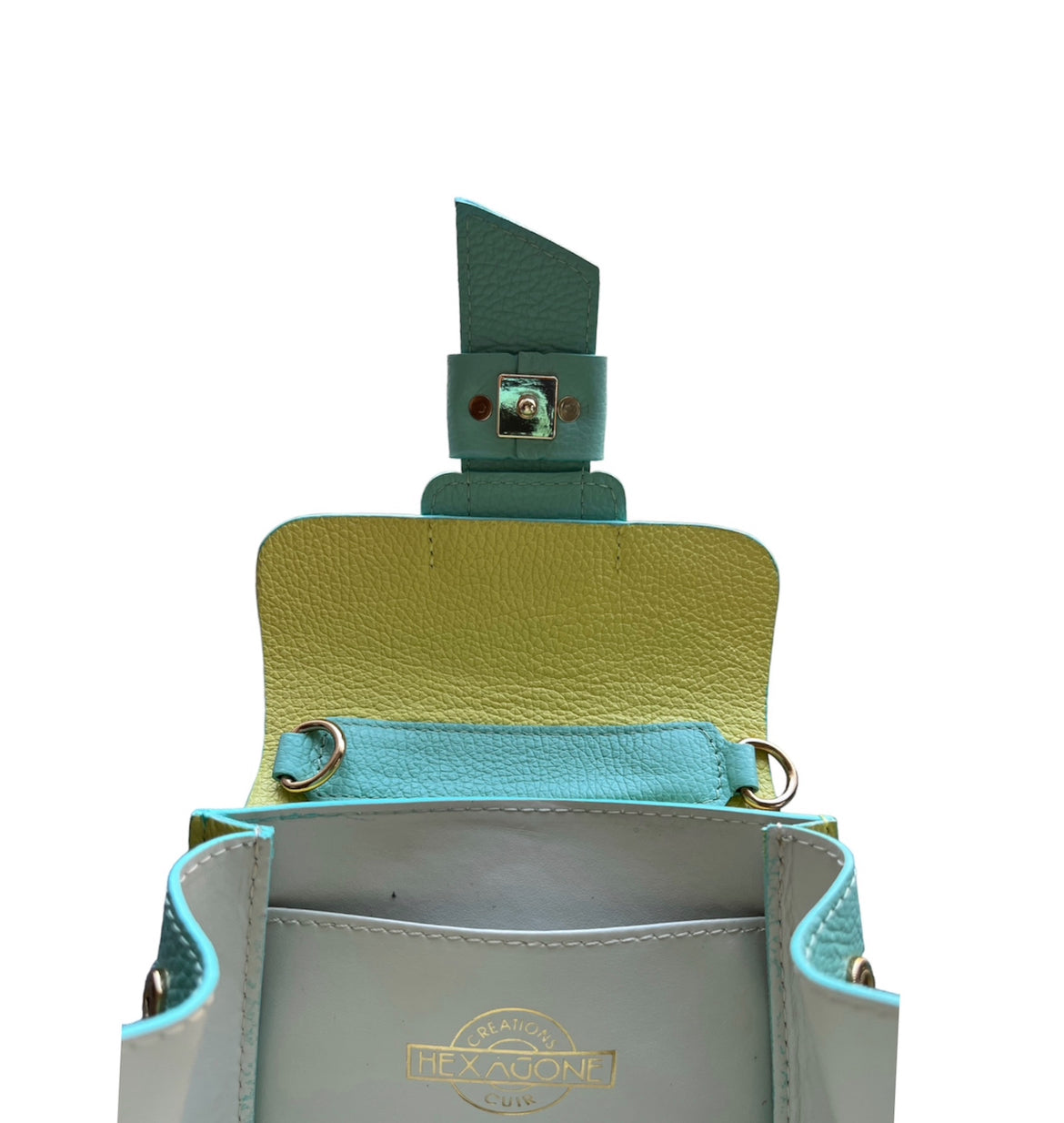 Sac à main femme cuir bicolore | POLLY