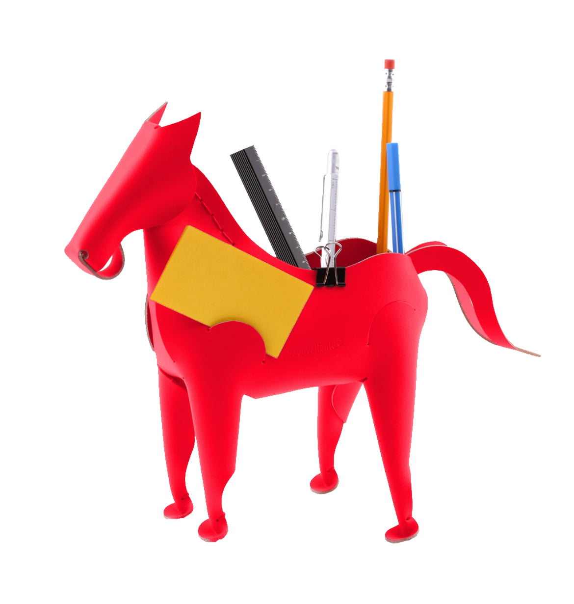 Pot à crayons | Cheval en cuir