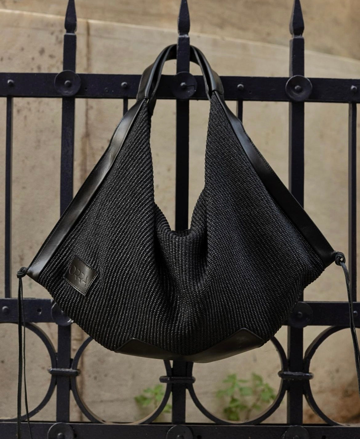 Sac raphia cuir | OLYMPE