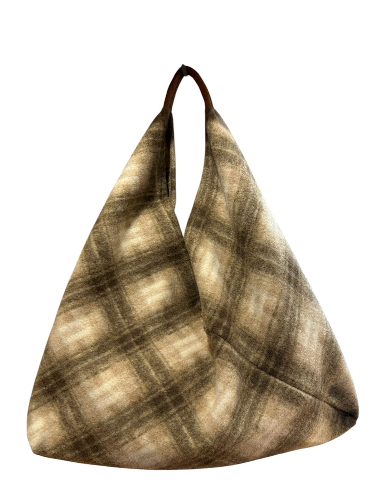 Sac textile et cuir | SAC PLAID