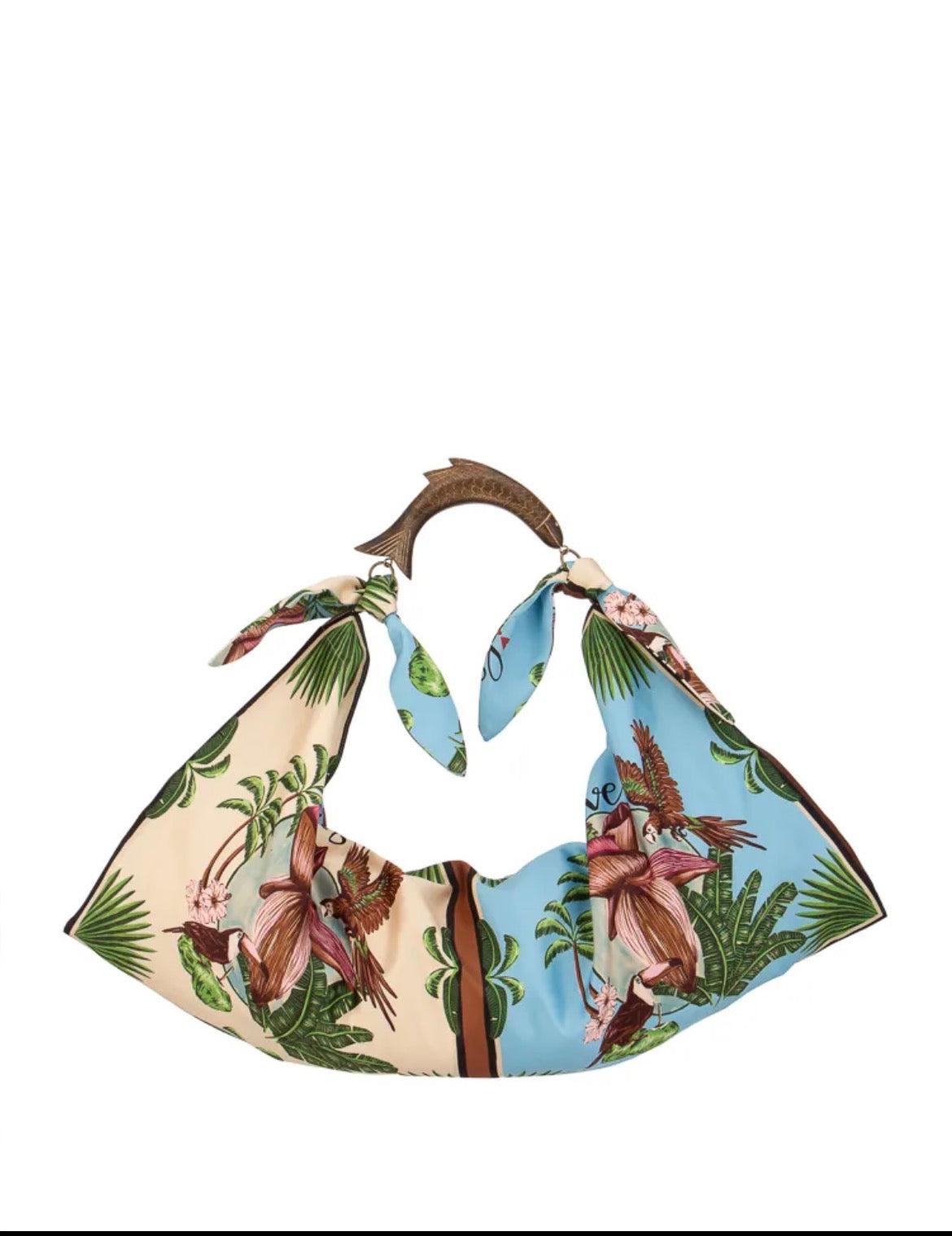 Sac en textile et bois | Sac foulard XL