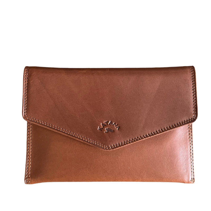 ENVELOPPE CUIR COGNAC