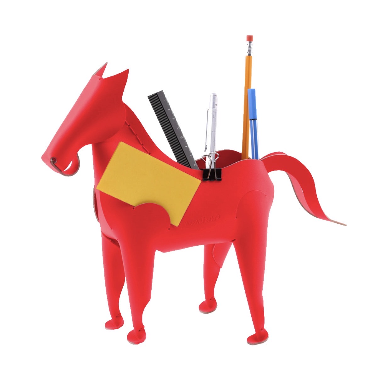 Pot à crayons | Cheval en cuir