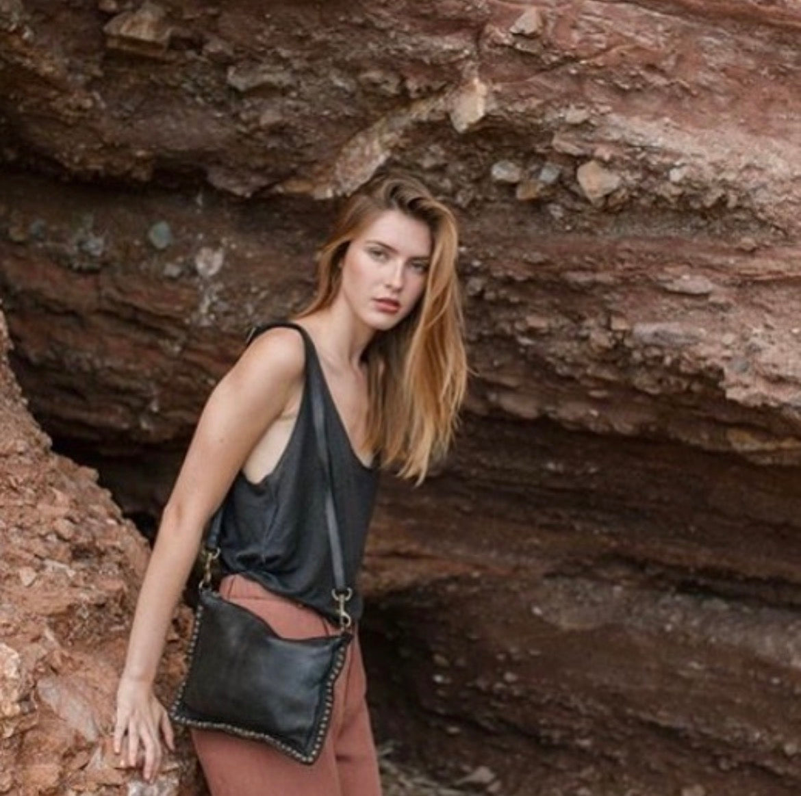 Sac bandoulière cuir | CLOUBAG BIBA