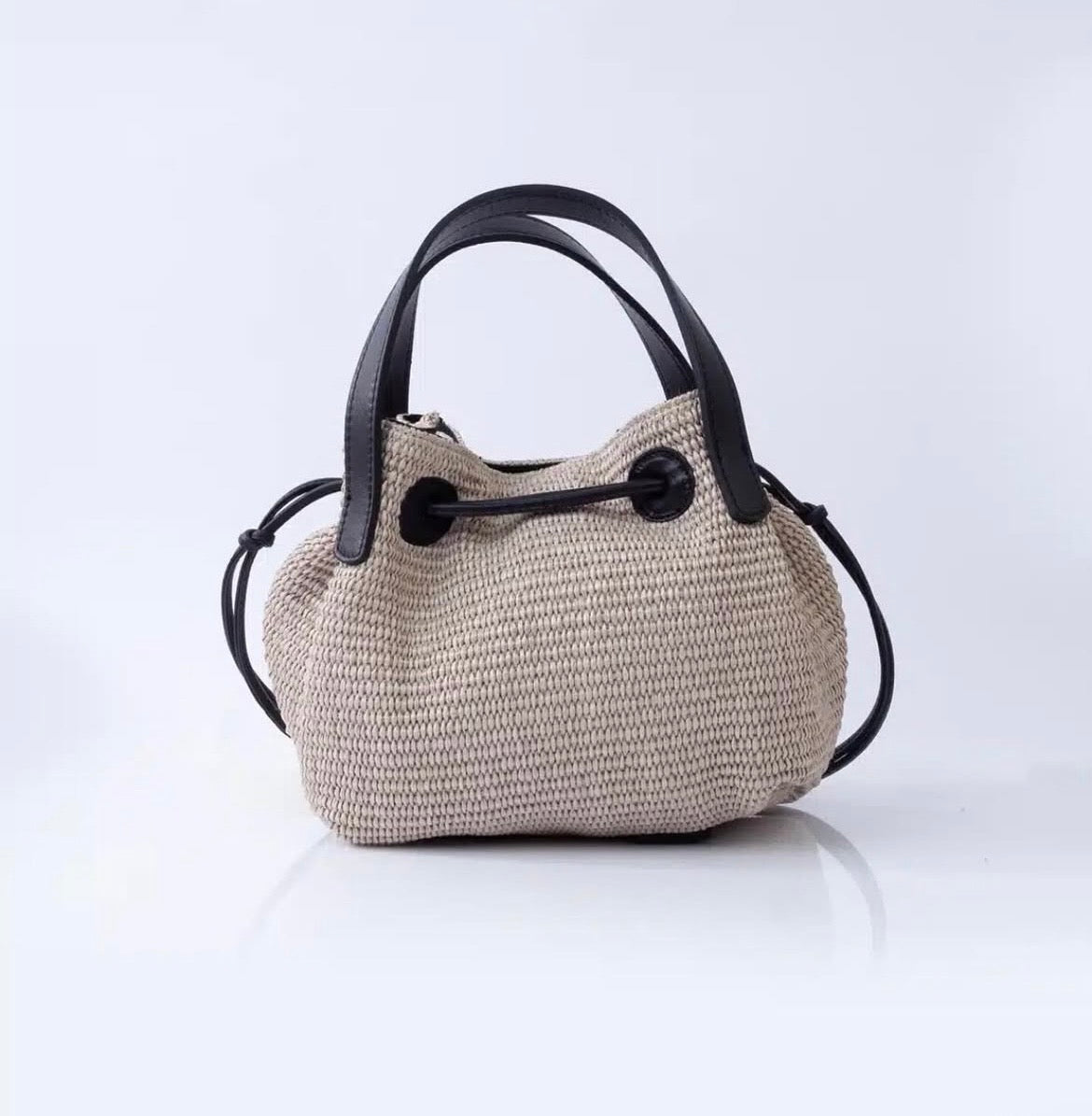 Sac raphia cuir | OMÉGA