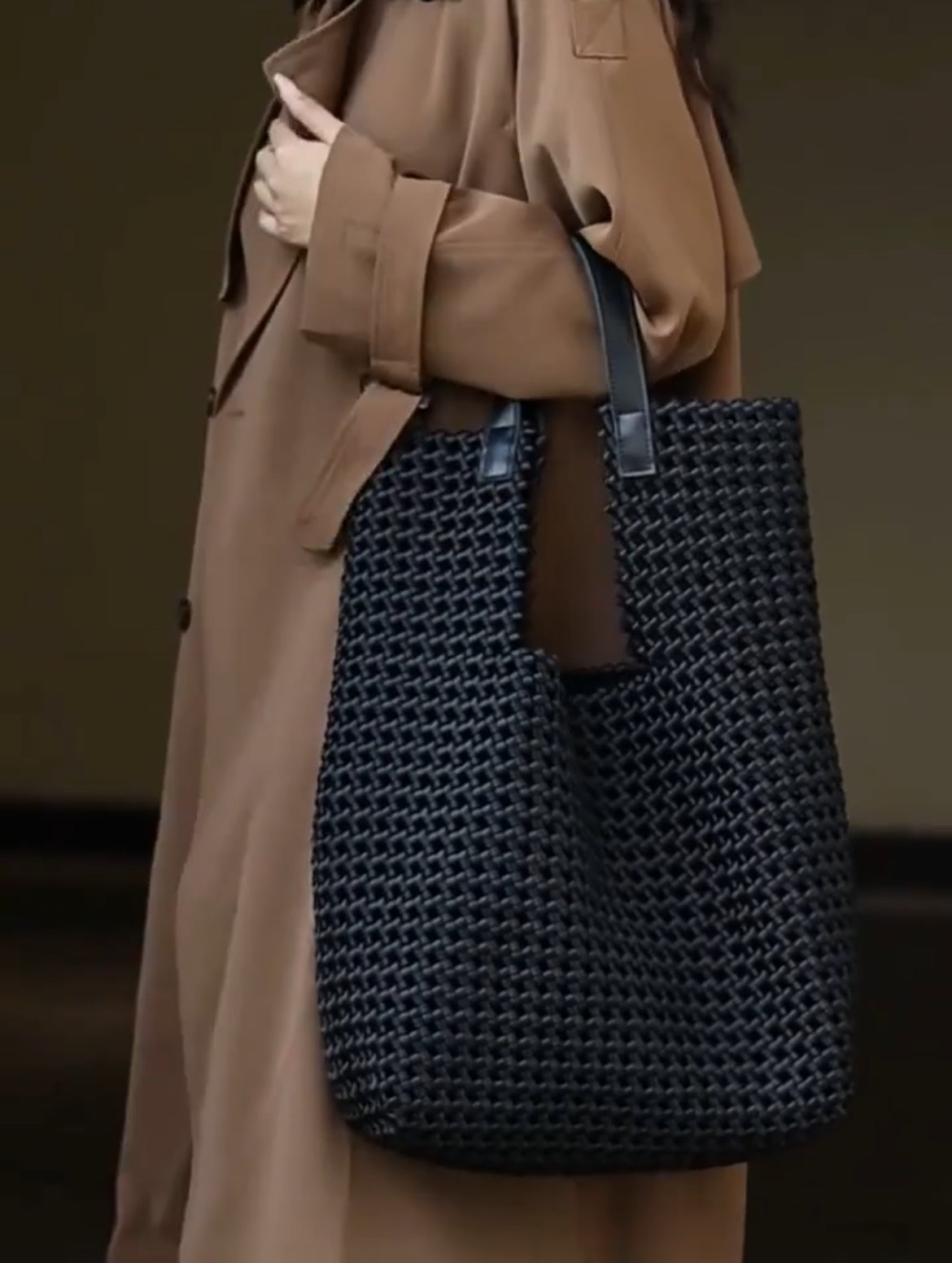 Sac en cuir et nylon | Cabas AFFRO