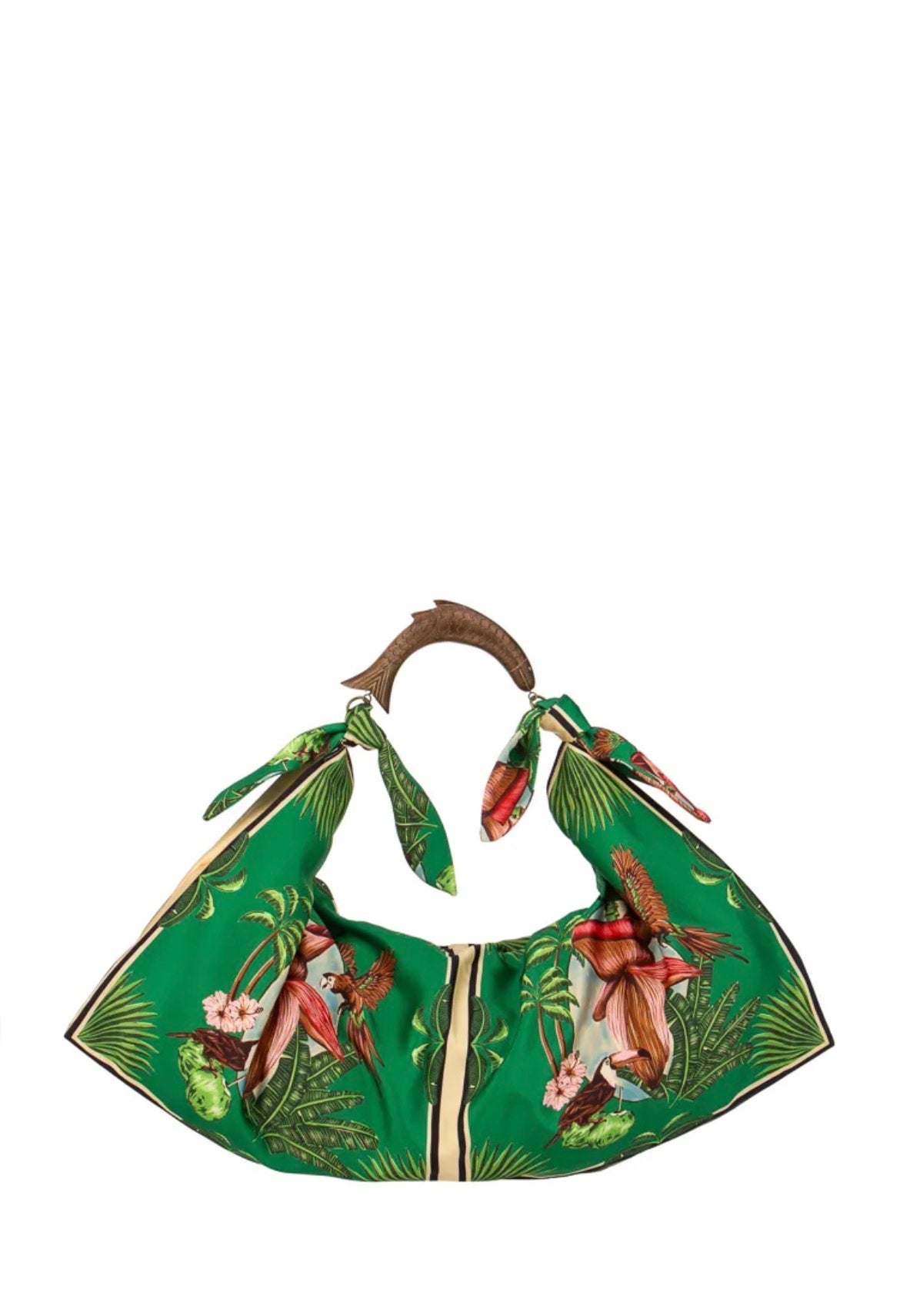 Sac en textile et bois | Sac foulard XL