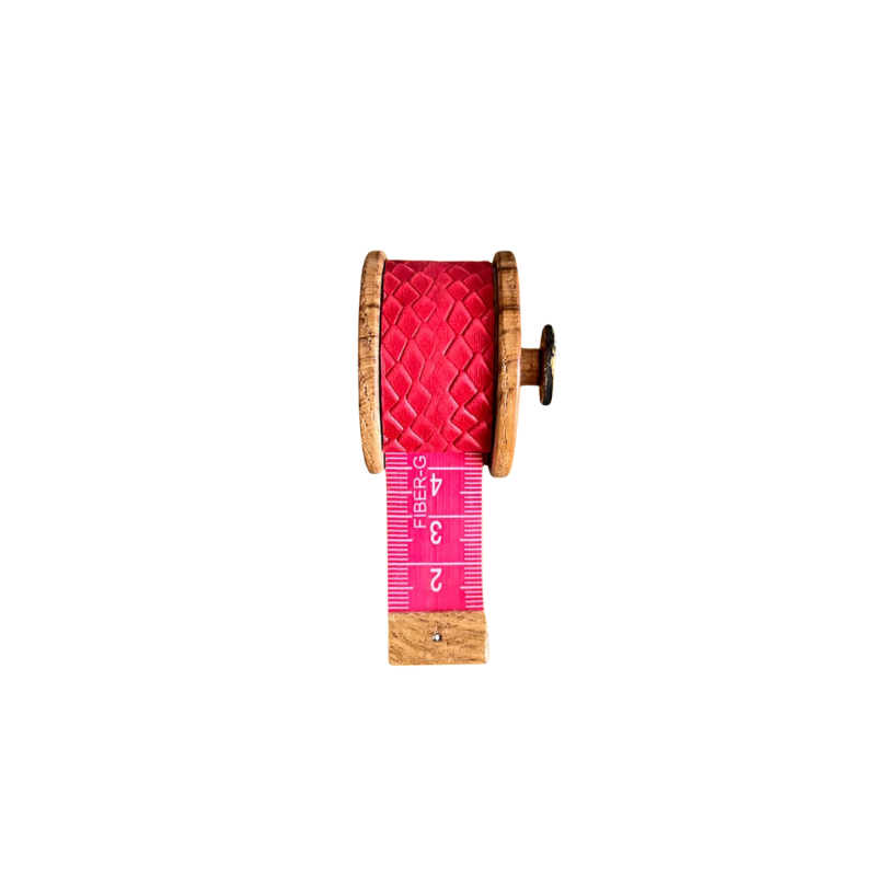 METRE RUBAN CROCO ROUGE