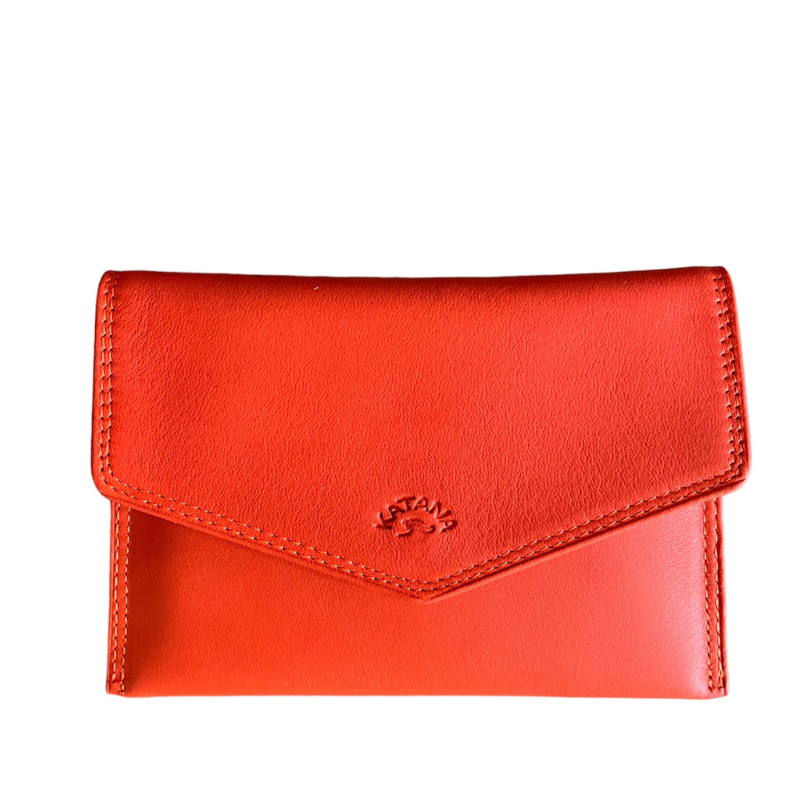 ENVELOPPE CUIR ORANGE