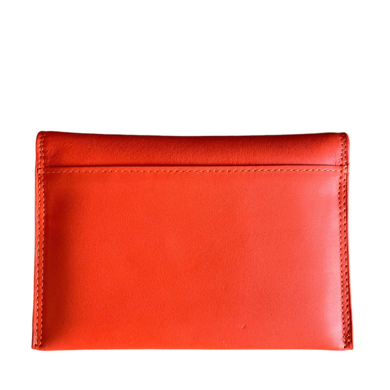 ENVELOPPE CUIR ORANGE