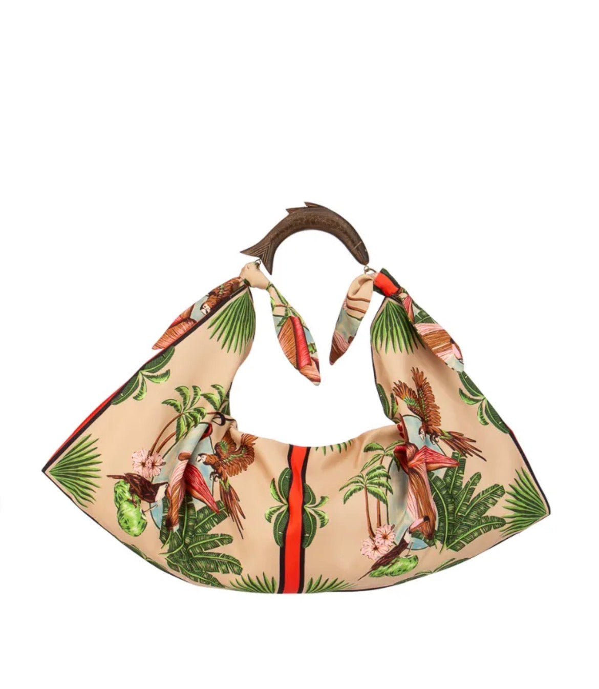 Sac en textile et bois | Sac foulard XL