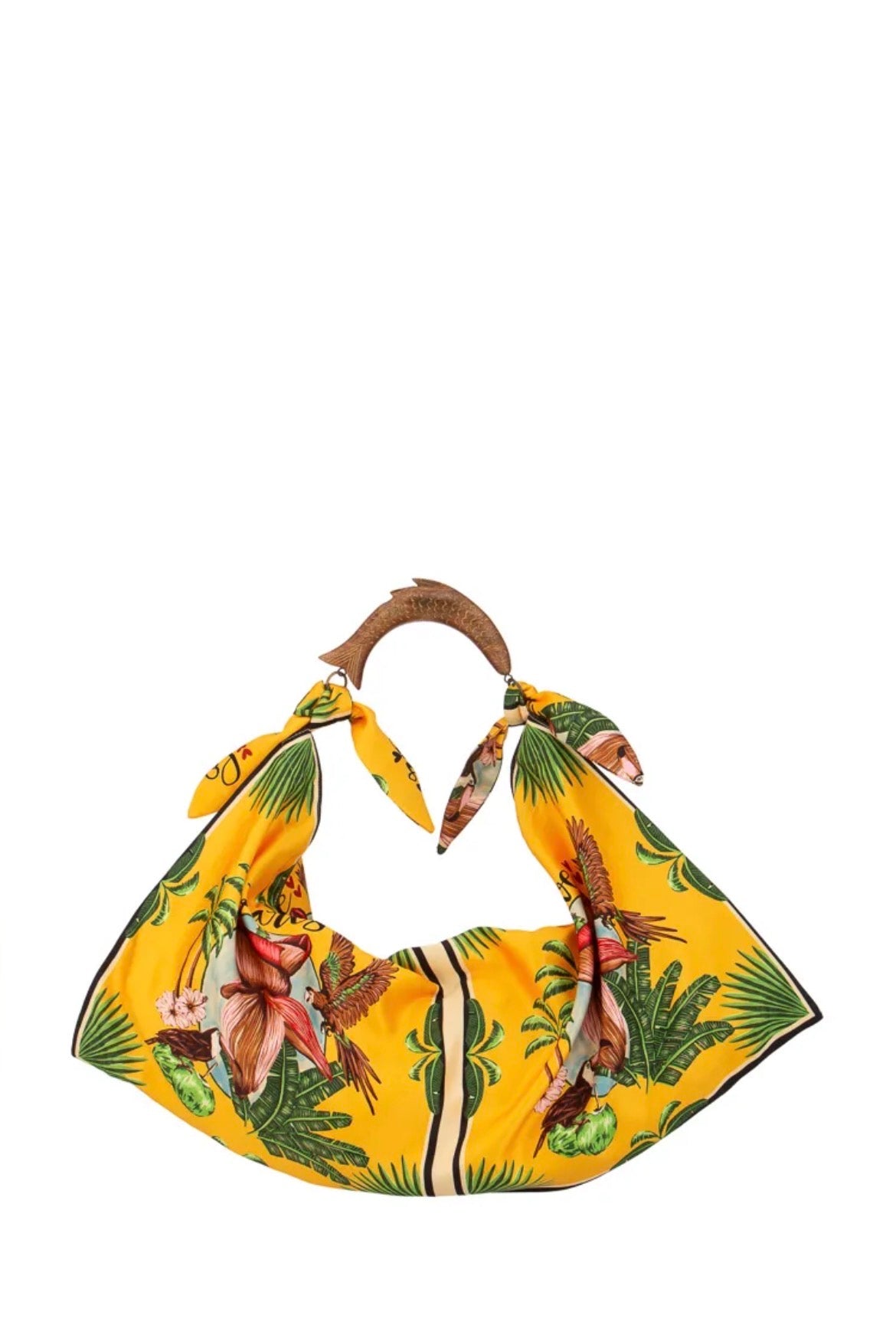 Sac en textile et bois | Sac foulard XL