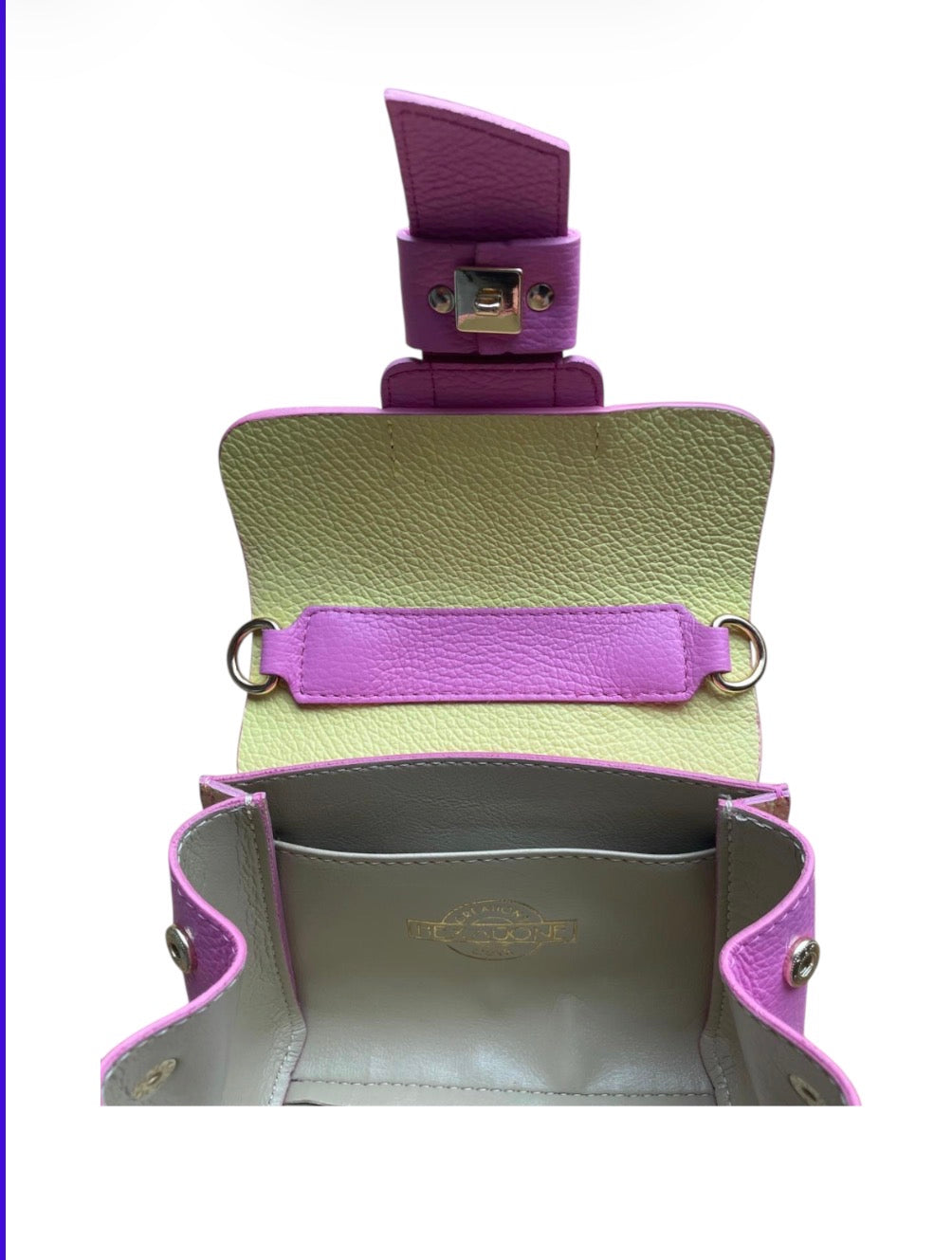 Sac à main femme cuir bicolore | POLLY