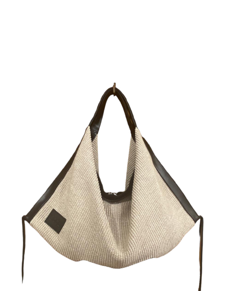 Sac raphia cuir | OLYMPE