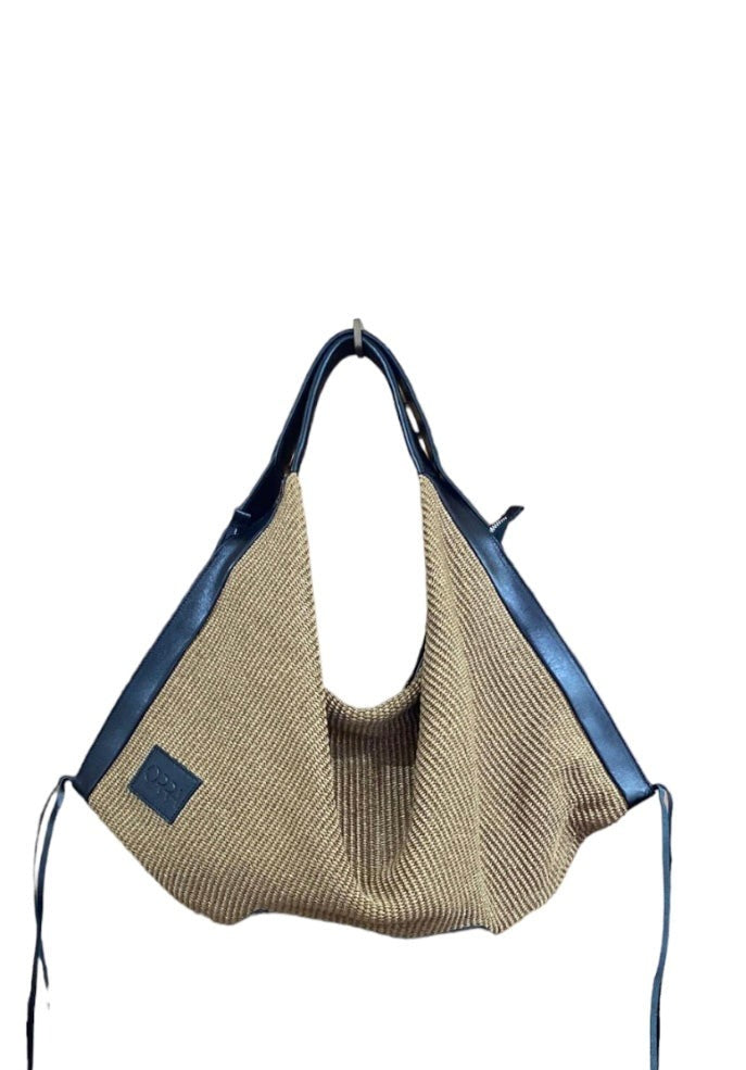 Sac raphia cuir | OLYMPE