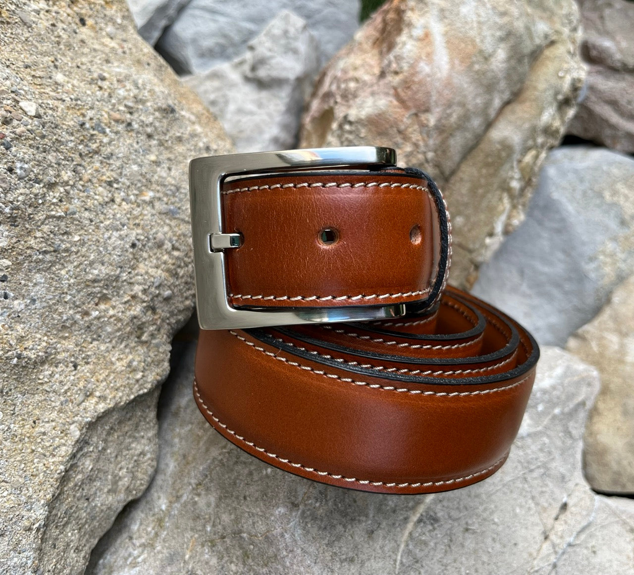 Ceinture cuir | HEXAGONE