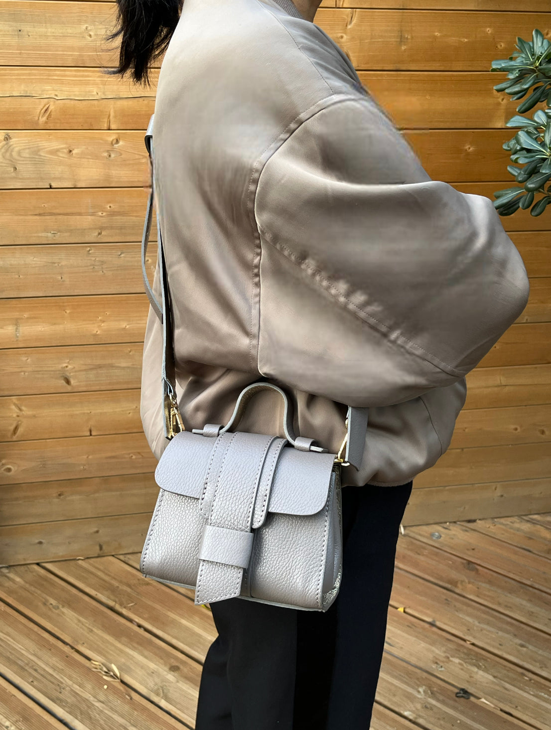 Sac à main femme cuir bicolore | POLLY