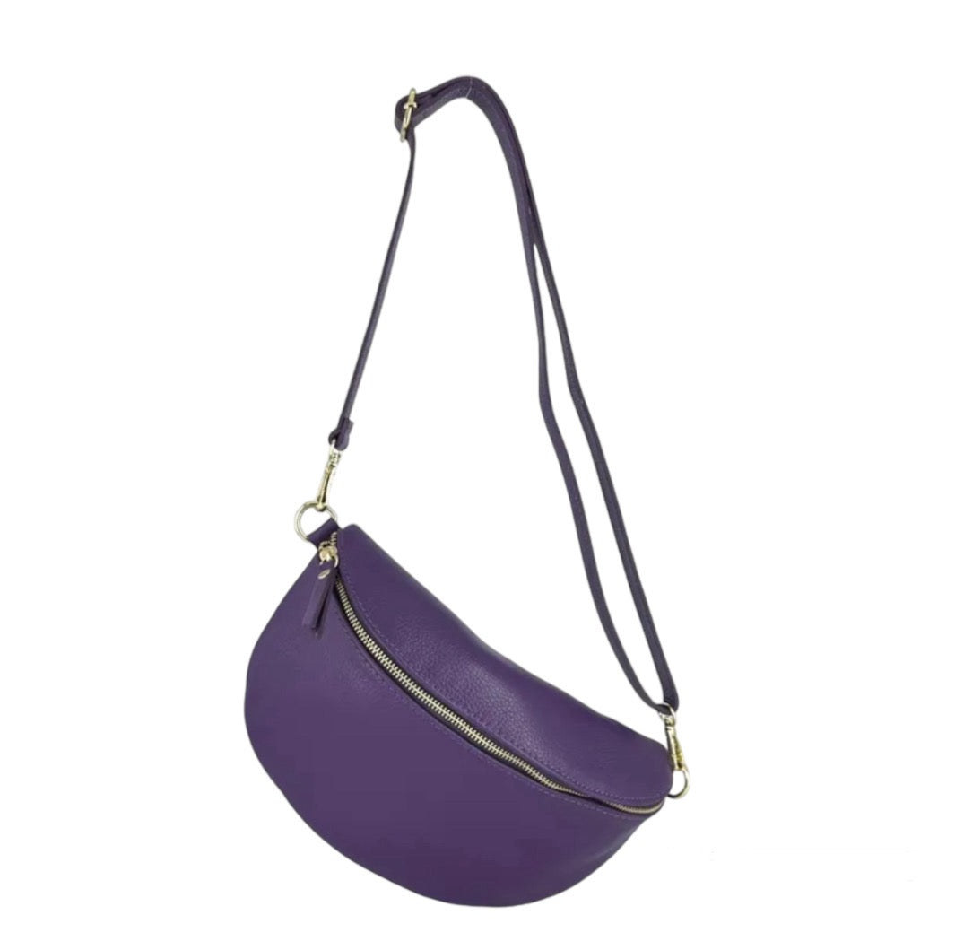 Sac banane cuir femme | BANANE LARGE