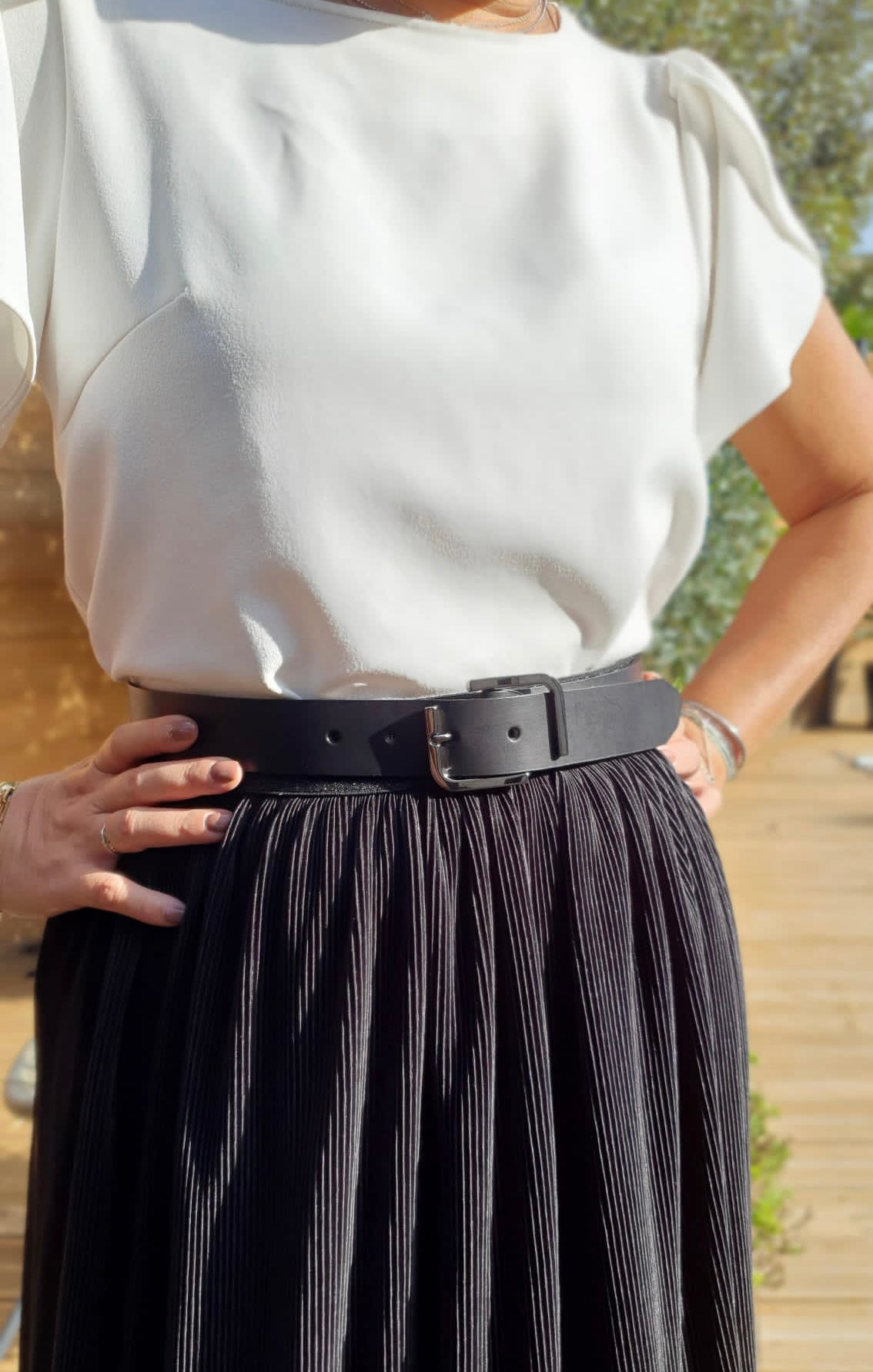 Ceinture cuir | "L" GUN